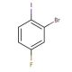 2-Bromo-4-fluoroiodobenzene (CAS 202865-73-4) - chemical structure image
