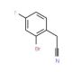 2-Bromo-4-fluorophenylacetonitrile (CAS 61150-58-1) - chemical structure image