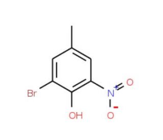 2-Bromo-4-methyl-6-nitrophenol (CAS 20039-91-2) - chemical structure image