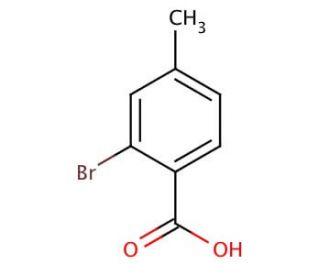 2-Bromo-4-methylbenzoic acid (CAS 7697-27-0) - chemical structure image
