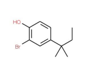 2-Bromo-4-(tert-pentyl)phenol (CAS 18966-64-8) - chemical structure image