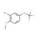 2-Bromo-4-trifluoromethoxythioanisole (CAS 951884-71-2) - chemical structure image