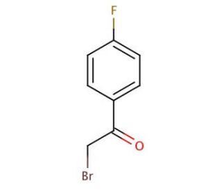 2-Bromo-4&prime;-fluoroacetophenone (CAS 403-29-2) - chemical structure image