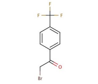 2-Bromo-4&prime;-(trifluoromethyl)acetophenone (CAS 383-53-9) - chemical structure image
