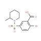 2-bromo-5-[(2-methylpiperidin-1-yl)sulfonyl]benzoic acid - chemical structure image