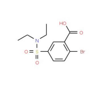 2-bromo-5-[(diethylamino)sulfonyl]benzoic acid - chemical structure image