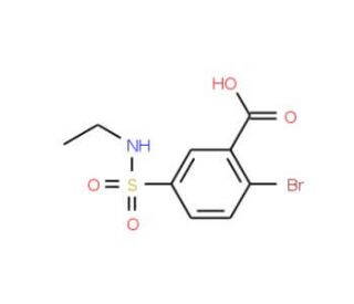 2-bromo-5-[(ethylamino)sulfonyl]benzoic acid - chemical structure image
