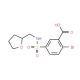 2-bromo-5-{[(tetrahydrofuran-2-ylmethyl)amino]sulfonyl}benzoic acid - chemical structure image