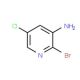 2-Bromo-5-chloropyridin-3-amine (CAS 90902-83-3) - chemical structure image