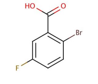 2-Bromo-5-fluorobenzoic acid (CAS 394-28-5) - chemical structure image
