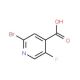 2-Bromo-5-fluoropyridine-4-carboxylic acid (CAS 885588-12-5) - chemical structure image