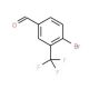 2-Bromo-5-formylbenzotrifluoride (CAS 34328-47-7) - chemical structure image