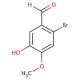 2-Bromo-5-hydroxy-4-methoxybenzaldehyde (CAS 2973-59-3) - chemical structure image