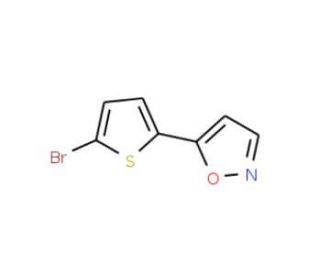 2-Bromo-5-(isoxazol-5-yl)thiophene (CAS 138716-31-1) - chemical structure image