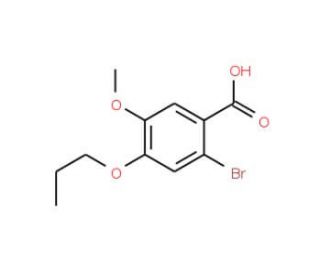 2-Bromo-5-methoxy-4-propoxybenzoic acid - chemical structure image