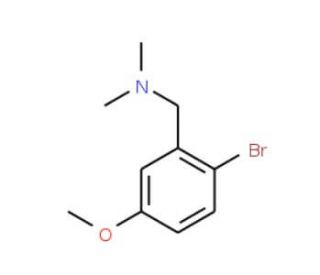 2-Bromo-5-methoxy-N,N-dimethylbenzylamine (CAS 10126-37-1) - chemical structure image
