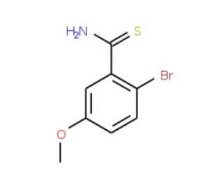 2-bromo-5-methoxybenzenecarbothioamide - chemical structure image