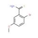 2-bromo-5-methoxybenzenecarbothioamide - chemical structure image