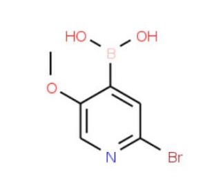 2-Bromo-5-methoxypyridine-4-boronic acid (CAS 1072952-48-7) - chemical structure image