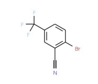 2-Bromo-5-(trifluoromethyl)benzonitrile (CAS 1483-55-2) - chemical structure image