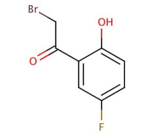 2-Bromo-5&prime;-fluoro-2&prime;-hydroxyacetophenone (CAS 126581-65-5) - chemical structure image