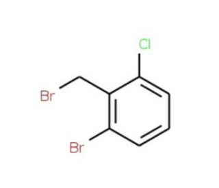 2-Bromo-6-chlorobenzyl bromide (CAS 75002-98-1) - chemical structure image