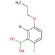 2-Bromo-6-fluoro-3-propoxyphenylboronic acid (CAS 849052-20-6) - chemical structure image