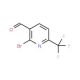 2-Bromo-6-(trifluoromethyl)nicotinaldehyde - chemical structure image
