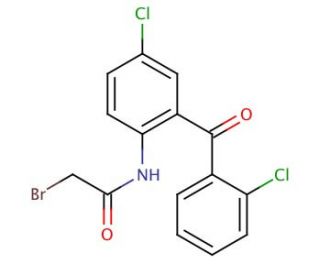2-Bromo-acetamide-2&prime;,5-dichlorobenzophenone - chemical structure image