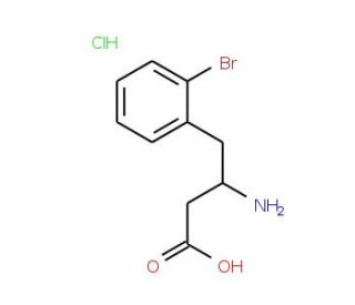2-Bromo-L-beta-homophenylalanine hydrochloride (CAS 403661-76-7) - chemical structure image