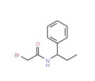 2-Bromo-N-(1-phenylpropyl)acetamide - chemical structure image