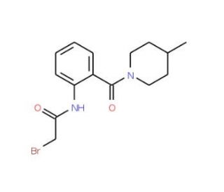 2-Bromo-N-{2-[(4-methyl-1-piperidinyl)carbonyl]-phenyl}acetamide - chemical structure image