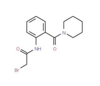 2-Bromo-N-[2-(1-piperidinylcarbonyl)phenyl]-acetamide - chemical structure image