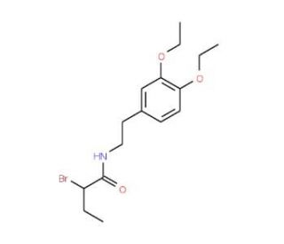 2-Bromo-N-[2-(3,4-diethoxyphenyl)ethyl]butanamide - chemical structure image