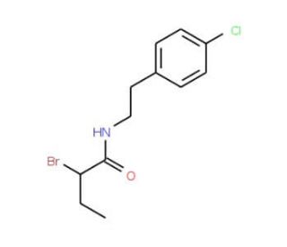 2-Bromo-N-[2-(4-chlorophenyl)ethyl]butanamide - chemical structure image