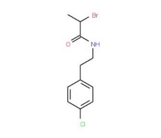 2-Bromo-N-[2-(4-chlorophenyl)ethyl]propanamide - chemical structure image