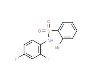 2-Bromo-N-(2,4-difluorophenyl)benzenesulfonamide (CAS 941294-30-0) - chemical structure image