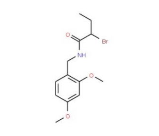 2-Bromo-N-(2,4-dimethoxybenzyl)butanamide - chemical structure image