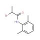 2-Bromo-N-(2,6-dimethylphenyl)propanamide (CAS 41708-73-0) - chemical structure image