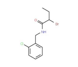 2-Bromo-N-(2-chlorobenzyl)butanamide - chemical structure image