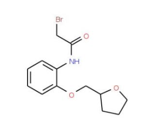 2-Bromo-N-[2-(tetrahydro-2-furanylmethoxy)phenyl]-acetamide - chemical structure image