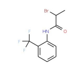 2-Bromo-N-[2-(trifluoromethyl)phenyl]propanamide - chemical structure image