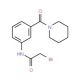 2-Bromo-N-[3-(1-piperidinylcarbonyl)phenyl]-acetamide - chemical structure image