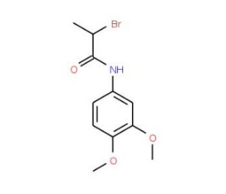 2-Bromo-N-(3,4-dimethoxyphenyl)propanamide - chemical structure image
