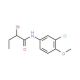 2-Bromo-N-(3-chloro-4-methoxyphenyl)butanamide - chemical structure image