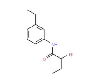 2-Bromo-N-(3-ethylphenyl)butanamide - chemical structure image
