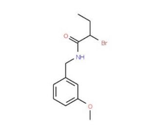 2-Bromo-N-(3-methoxybenzyl)butanamide - chemical structure image