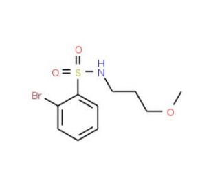 2-Bromo-N-(3-methoxypropyl)benzenesulphonamide (CAS 848906-56-9) - chemical structure image