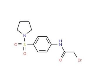 2-Bromo-N-[4-(1-pyrrolidinylsulfonyl)phenyl]-acetamide - chemical structure image