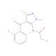 2-Bromo-N-[4-(2-fluorobenzoyl)-1,3-dimethyl-1H-pyrazol-5-yl]-acetamide (CAS 63960-69-0) - chemical structure image